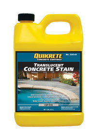 Quikrete Semi-Transparent Light Gray Water-Based Concrete Stain 1 gal. (Pack of 4)