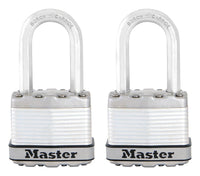 Master Lock 1-3/4 in. W X 1.5 in. L Stainless Steel Ball Bearing Locking Padlock Keyed Alike