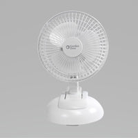 Comfort Zone 6 in. H 2 speed Oscillating Clip Fan