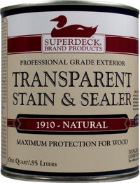 Superdeck Transparent Satin Natural Oil Wood Stain 1 qt. (Pack of 6)