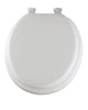 Bemis Round White Vinyl Toilet Seat