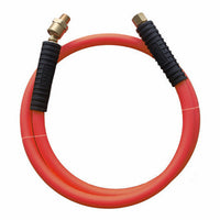 Rubber Whip Hose, 900 PSI Bursting Pressure, 3/8-In. x 3-Ft.