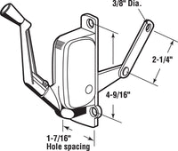 Prime-Line Awning Operator Right Hand Die-Cast Carded