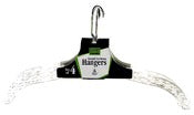 Merrick C73410D CRYST Crystal Cut Dress Hangers 4 Count