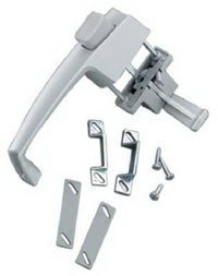 Screen & Storm Door Latch, Out-Swinging, Push-Button, Aluminum