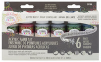 Glitter Burst Paint Set, 2-oz. each, 6-Pk.