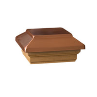 Victoria Copper Plateau Post Cap, 4 x 4-In.