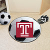 Temple University Soccer Ball Rug - 27in. Diameter