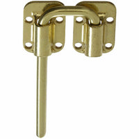 National Hardware Polished Brass Steel Sliding Door Latch 1 pk