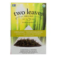 Two Leaves and A Bud Green Tea - Organic Tamayokucha - Case of 6 - 15 Bags