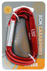 UST Brands Assorted Carabiner 0.25 in. H x 1.75 in. W x 3 in. L 12 pk (Pack of 12)