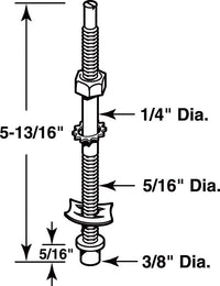 Prime-Line  Mill  Gold  Steel  Pivot Pin  1 pk