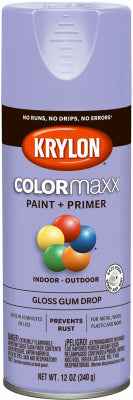 COLORmaxx Spray Paint + Primer, Gloss Gumdrop, 12-oz.