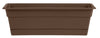 Bloem Dura Cotta 5.75 in.   H X 18 in.   W X 7.5 in.   D Plastic Planter Chocolate (Pack of 12)