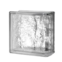 Seves 8 in. H X 8 in. W X 4 in. D Cortina Endblock Glass Block (Pack of 8)