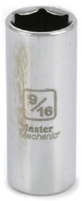 3/8-Inch Drive 9/16-Inch 6-Point Deep Well Socket