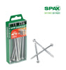 SPAX No. 14 x 4-3/4 in. L Phillips/Square Flat Head Zinc-Plated Steel Multi-Purpose Screw 8 pk (Pack of 5)