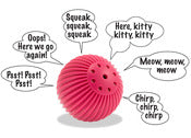 Pet Qwerks TBB4 Kitty Babble Balls® Assorted Colors