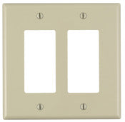 Leviton R51-PJ262-00I 2-Gang Midway Size Ivory Decora® GFCI Device Wall Plate