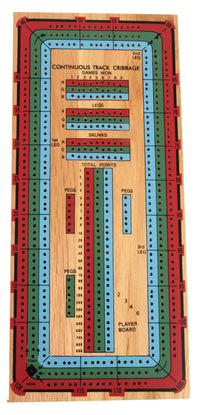 Hansen TR-55 3 Track Color Cribbage Board