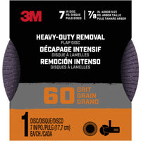 3m Flpdisc7in60 7 Heavy Duty Removal 60 Grit Flap Disc