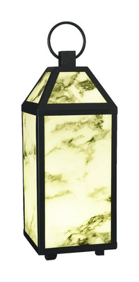 Paradise Lighting Plastic Flameless Lantern Black/White