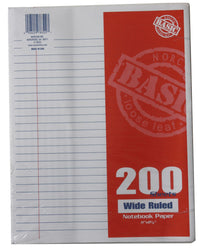 Norcom 78322-24 11 X 8 Wide Ruled Looseleaf Paper 200 Count