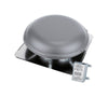 Air Vent  26 in. H x 9 in. W x 26 in. L x 14 in. Dia. Gray  Steel  Power Roof Ventilator