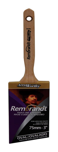 ArroWorthy Rembrandt 3 in. Semi-Oval Angle Paint Brush