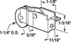 Prime-Line 1-1/4 in.   D X 5/16 in.   L Plastic/Steel Roller Assembly 1 pk