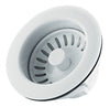 PlumbCraft 3-1/2 in. D Plastic Sink Strainer White