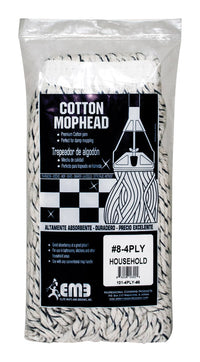 Elite #8 Cut End 4-Ply Cotton Mop Head (Pack of 6)