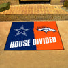 NFL House Divided - Cowboys / Broncos House Divided Rug