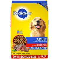 Dog Food, Adult, Succulent Steak, 20.4-Lb.