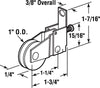 Prime-Line 1 in. D X 0.25 in. L Nylon/Steel Roller Assembly 1 pk