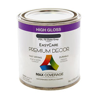 Premium Decor Slate Gray Gloss Enamel Paint, 1/2-Pt.