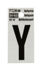 Hy-Ko 1 in. Reflective Black Vinyl Letter Y Self-Adhesive 1 pc. (Pack of 10)