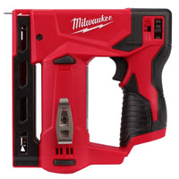 Milwaukee M12 D-Handle Black/Red Crown Stapler 3/8 in. W