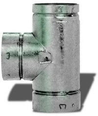 Gas Vent Tee, Round, Type B, 4-In.