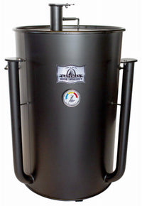 Drum Smoker, Flat Black, 55-Gallons