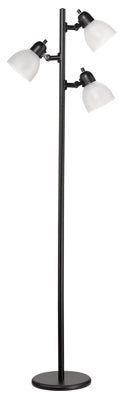 LED Tree Floor Lamp, Black, 63-In.