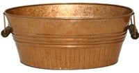 Basin Planter, Copper Metal, 14-In.