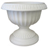 Bloem Grecian Urn 10.5 in. H X 12 in. D Plastic Flower Pot Casper White