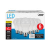 Feit Electric A19 E26 (Medium) LED Bulb Daylight 100 Watt Equivalence 6 pk