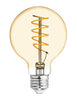 GE G25 E26 (Medium) Filament LED Bulb Amber Warm White 60 Watt Equivalence 1 pk