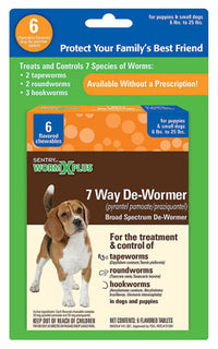 Wormx Plus DeWormer, Small Dog, 6-Ct.