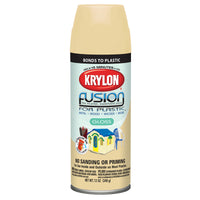 Krylon Gloss Buttercream Fusion Spray Paint 12 oz. (Pack of 6)