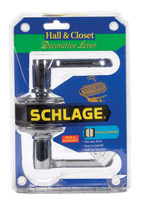 Schlage Flair Chrome Passage Lever