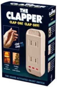 The Clapper Single Pole Sensor Sound Activated Switch White 1 pk