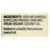 Spectrum Naturals Unrefined Organic Virgin Coconut Oil - Case of 12 - 14 Fl oz.